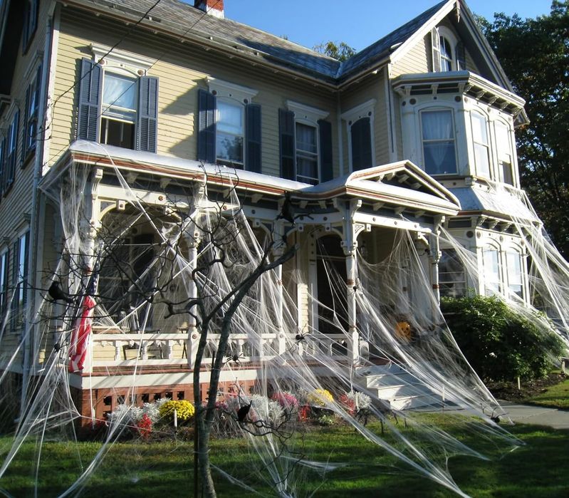 3x Rozciągliwa Pajęczyny z Pająkami Mroczne Dekoracje na Halloween