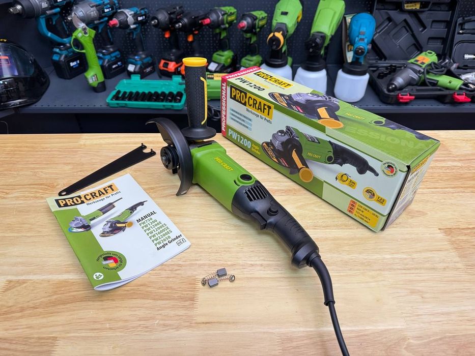 Болгарка 125диск ProCraft PW1200 Медная Обмотка Гарантия 36мес