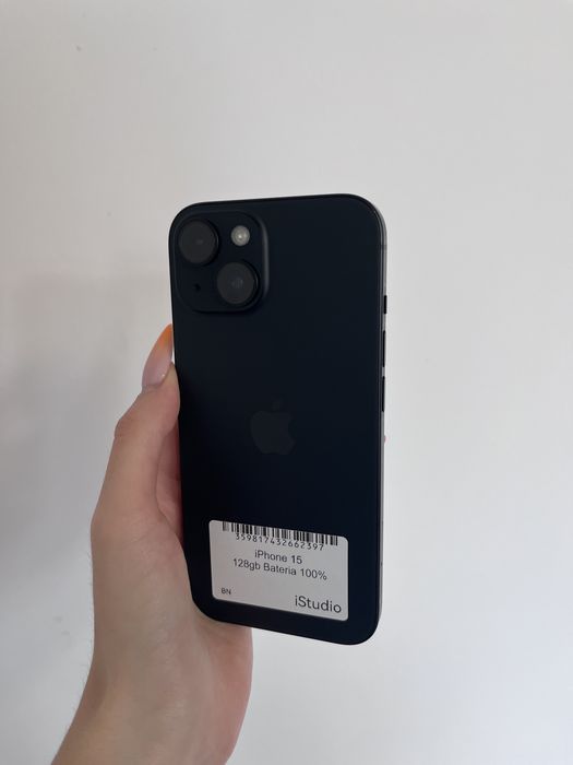 RATY 0% iPhone 15 128 GB BATERIA 100% GWARANCJA 12 miesiecy !!!