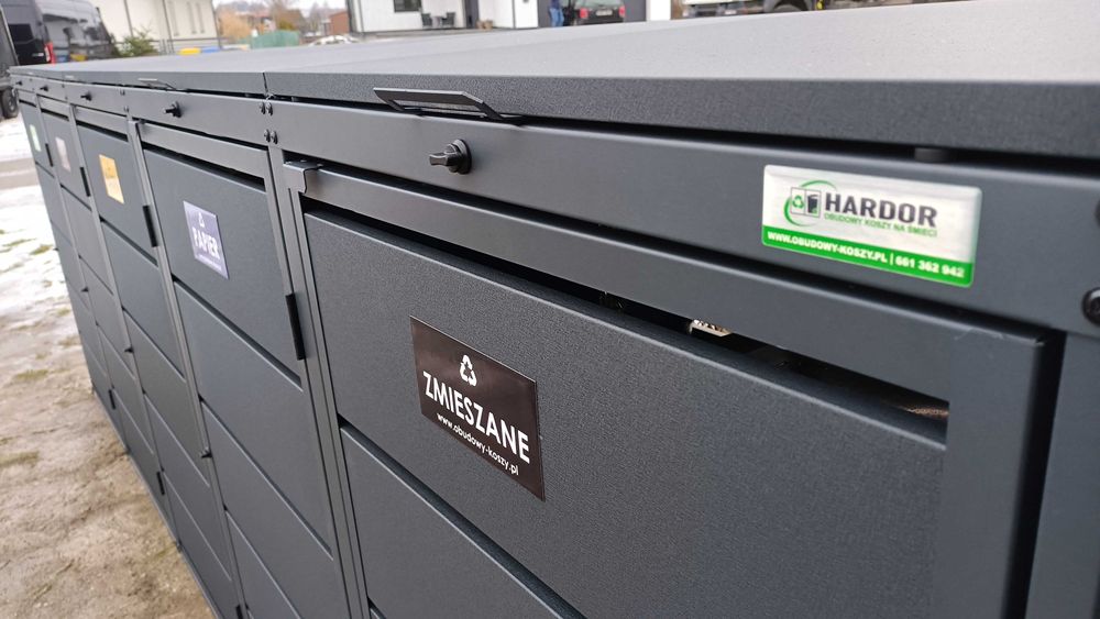 Obudowa Zabudowa Kosza Złoty dąb Wiata Śmietnikowa Domek Narzędziowy