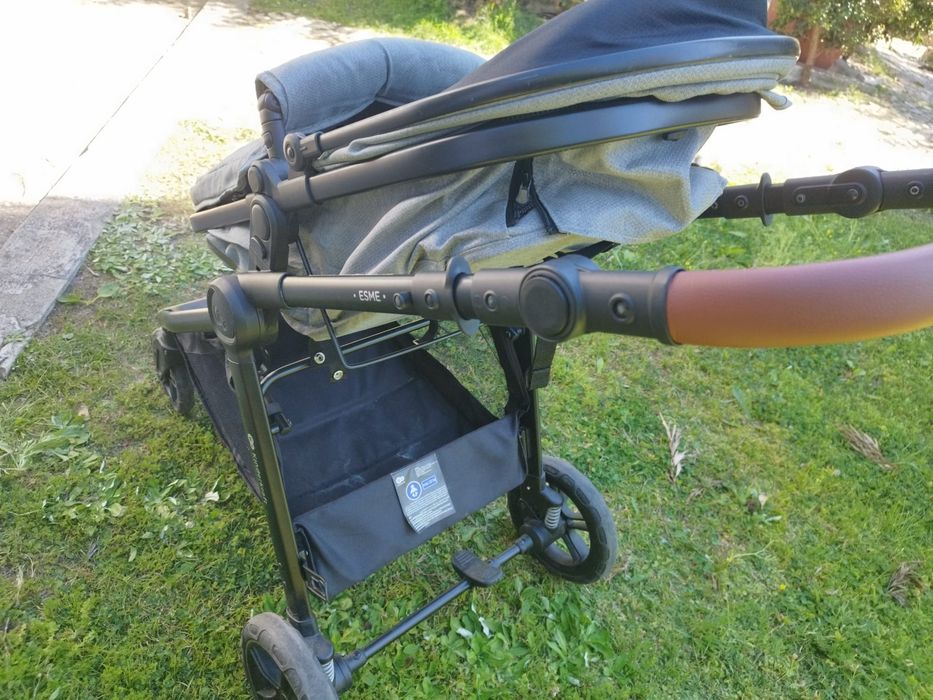Carrinho de bebé com ovo KINDERKRAFT ESME CINZA