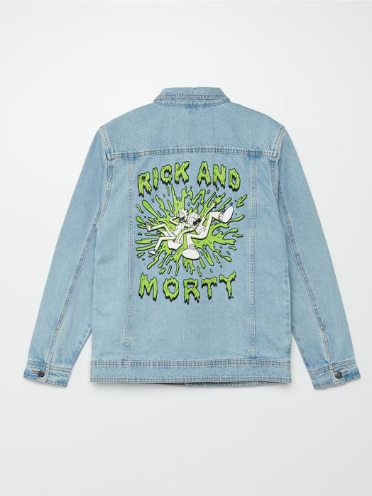 Джинсовый пиджак Rick and Morty Croop