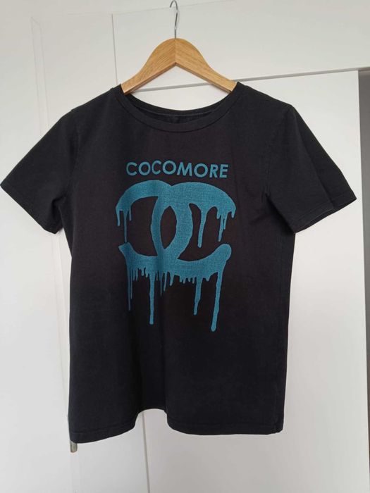 2 czarne koszulki Tshirty z napisem cocomore rozmiar M