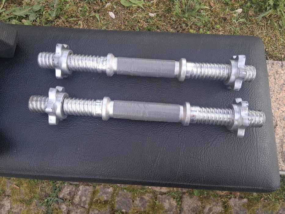 barra roscada de halteres