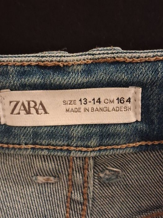 Spodnie Cargo Zara (szerokie nogawki)
​Rozmiar: 164 (13-14 lat)
​Mar