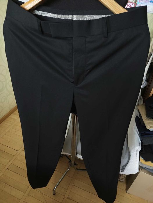 Джинсы брюки Ted Baker wool trousers United Kingdom W34 stretch black.