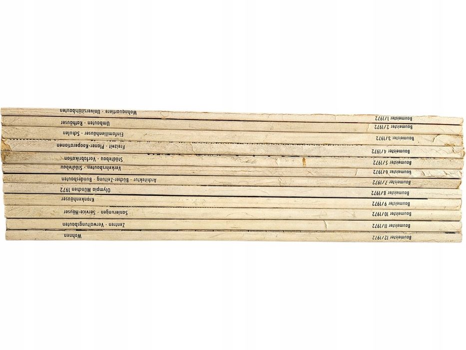 Zestaw 12x Baumeister Magazyn Czasopismo Architektura Design 1972