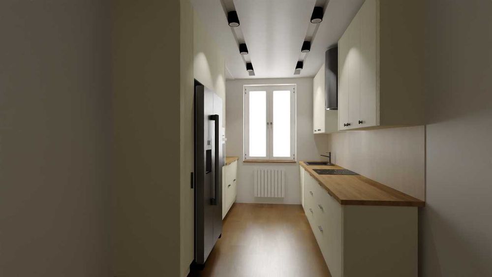 Wizualizacja kuchnia projekt mebli kuchennych projektowanie wnętrz