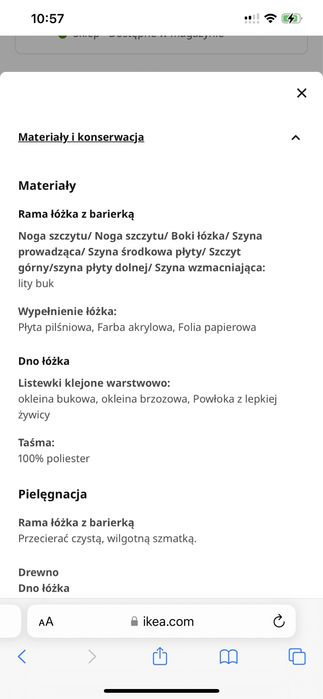 łóżko IKEA SNIGLAR dla dzieci