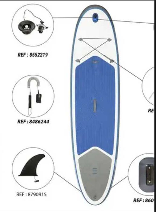 Prancha Stand_Up Paddle (10’7 x 32’’ x 6’’) Decatlon (Mto bom estado) inclui colete salva vidas