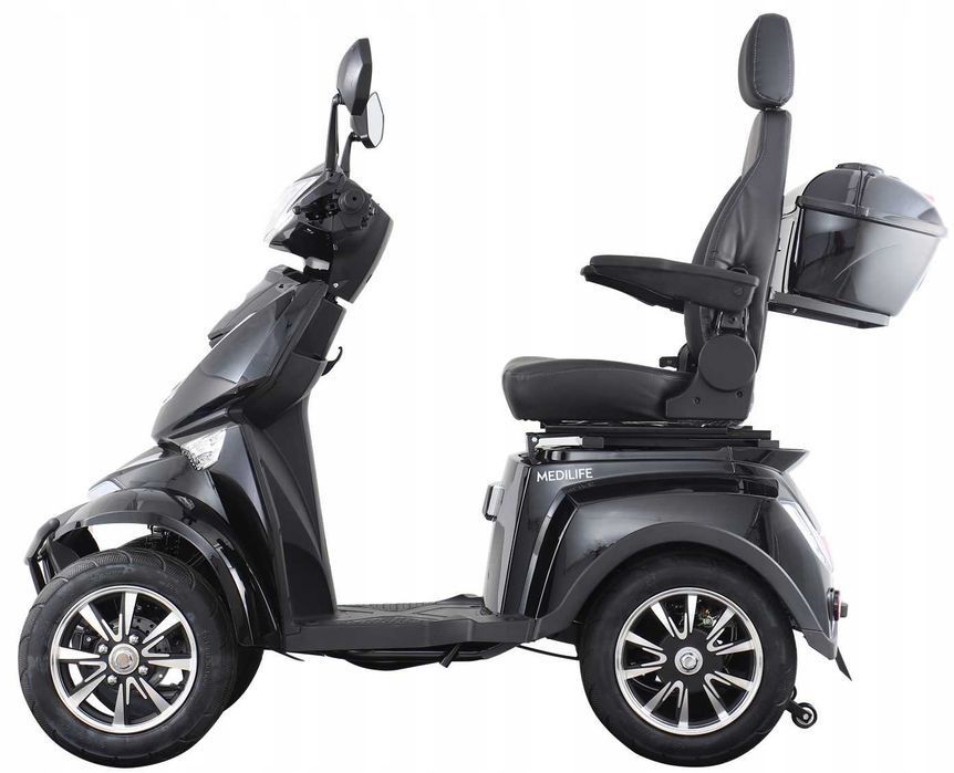 Skuter inwalidzki elektryczny czterokołowy 4 kolowy dla seniora Medilife OMNI 1000W zasieg do 55 km pojazd medyczny