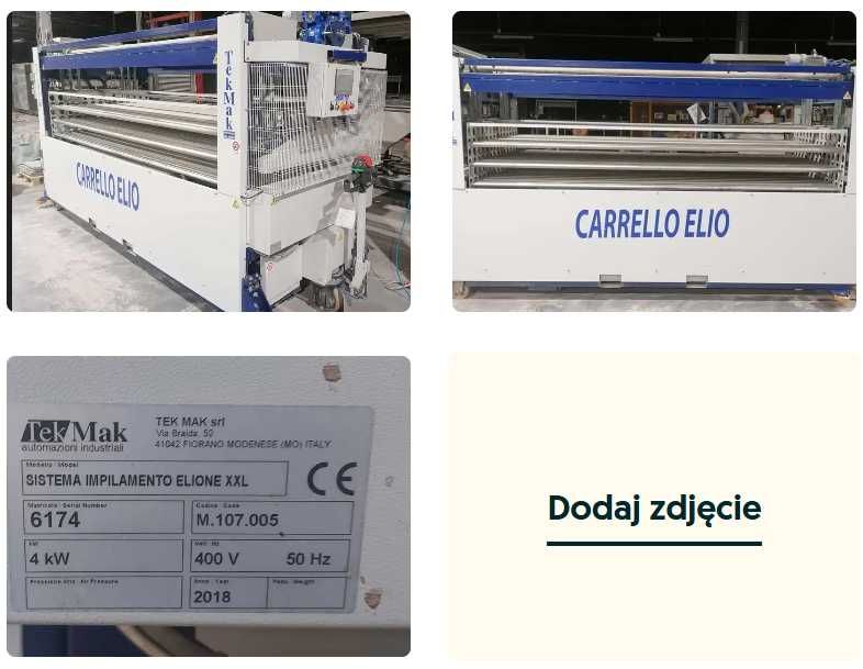 Akumulatorowy wózek regałowy, EliO produkcji TekMak