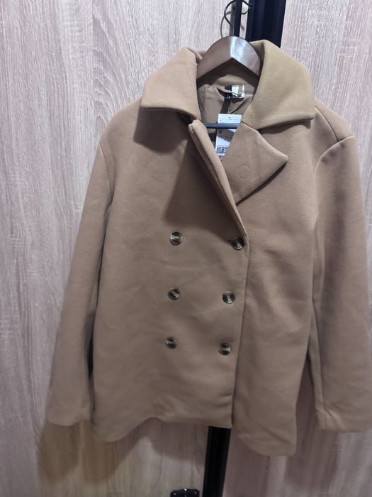 H&M dwurzędowy płaszcz rozmiar L