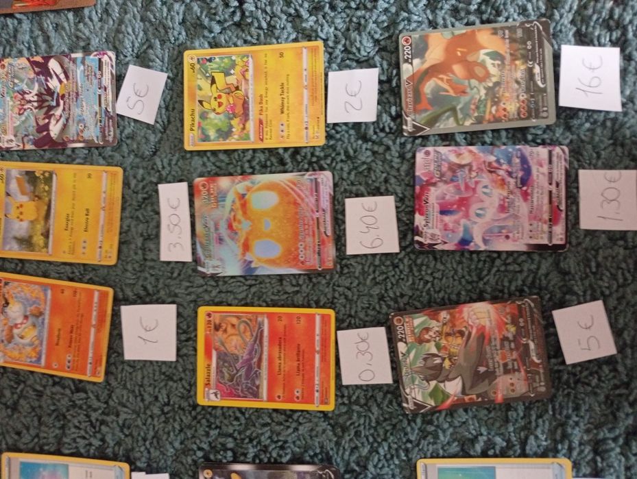 Cartas Pokémon em bom estado
