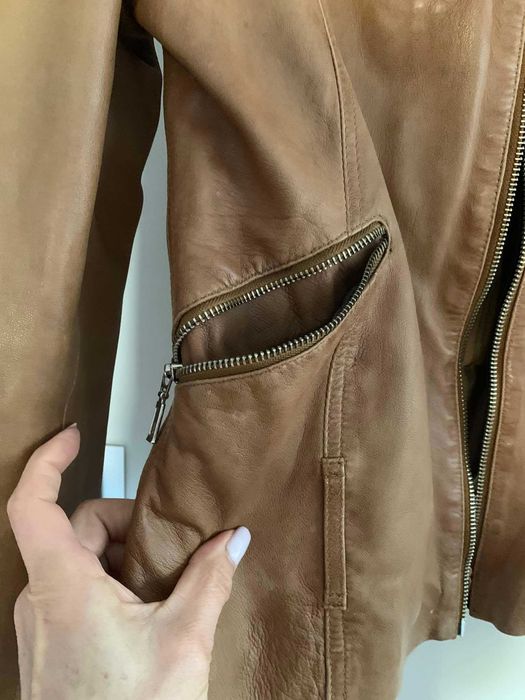 Ramoneska damska skóra naturalna