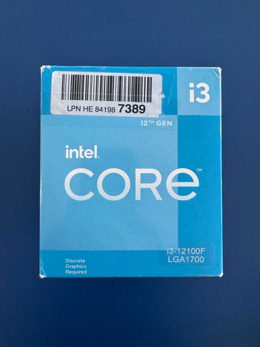 Intel Core i3-12100F LGA1700 com caixa e cooler original