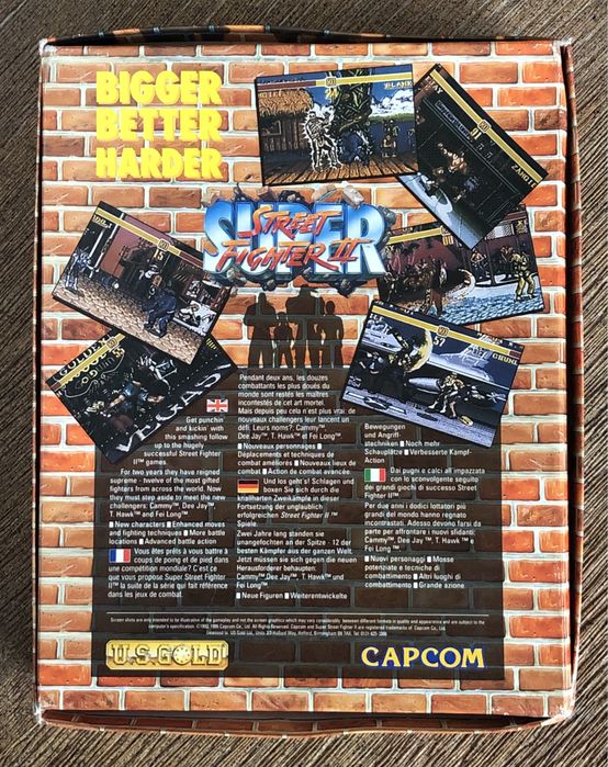 Gra Super Street Fighter II Commodore AMIGA 1200 retro dyskietki BOX