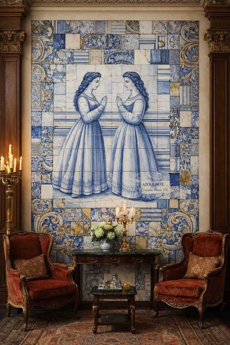 Azulejos Portugueses Antigos (Azularte) | Peças de Restauro | Seleção Premium 14x14