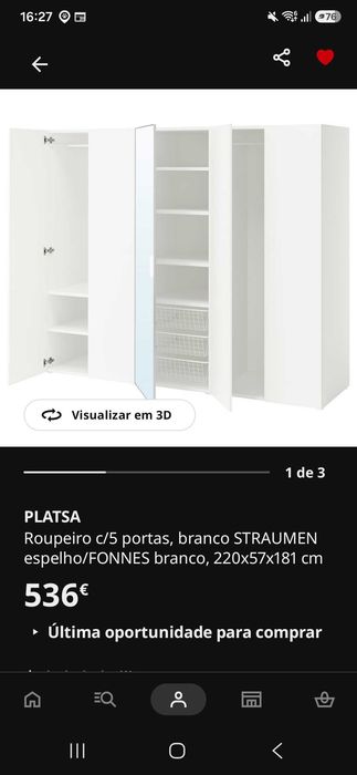 Armário PLATSA IKEA - Novo