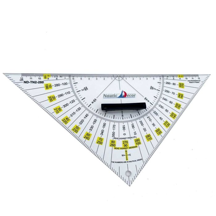 Trójkąt Nawigacyjny NAUTICAL TRIANGLE 28 cm PRODUKT POLSKI certyfikat