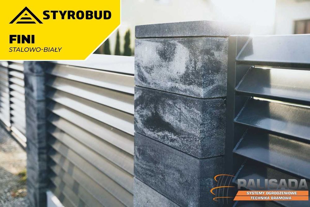 Bloczki, pustaki ogrodzeniowe STYROBUD FINI | Transport HDS | PROMOCJA