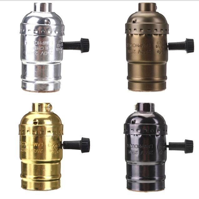 Ретро патрон для ламп Едісона ЕлектроПатрон алюмінієвий патрон Е27