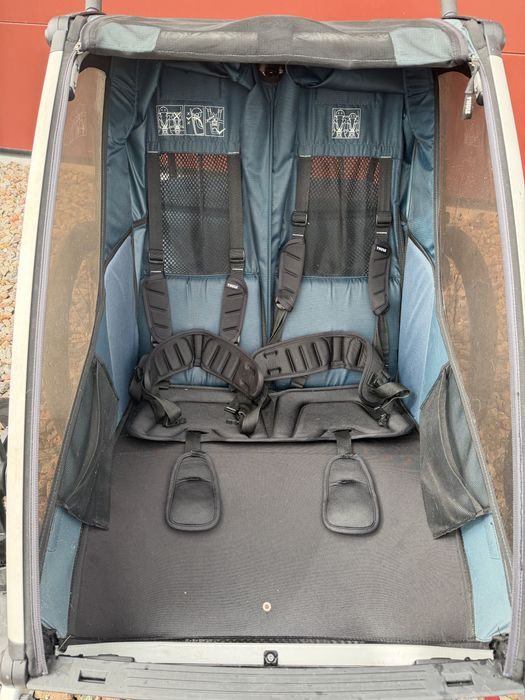 Thule Chariot Cross 2 + Jogging Kit + dyszel i zaczep | Majolica Blue