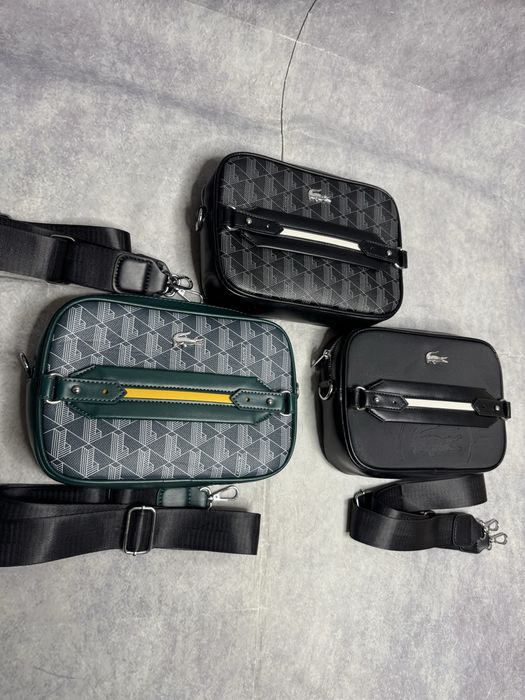 Сумка Lacoste , месеннджер Lacoste , Лакоста , Green , Black , White