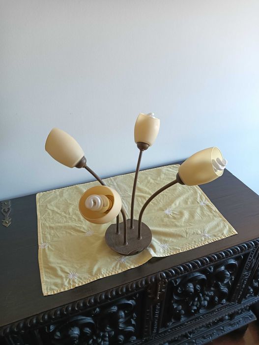 Candieiro de teto com 4 pontos de luz