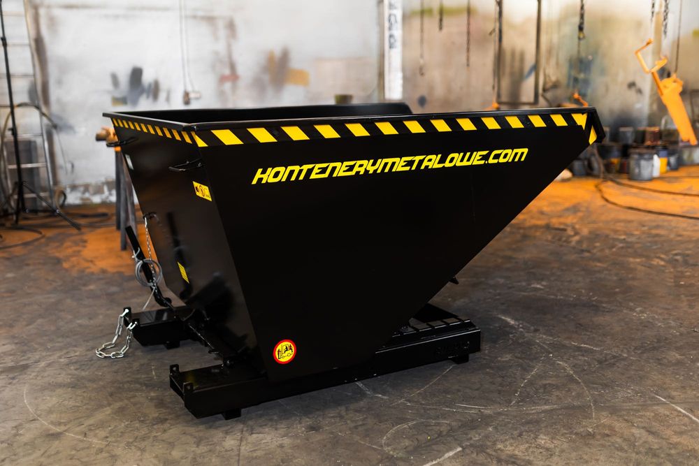 Kontener 1500L / Kontener samowyładowczy / Koleba / Kontener do wózka