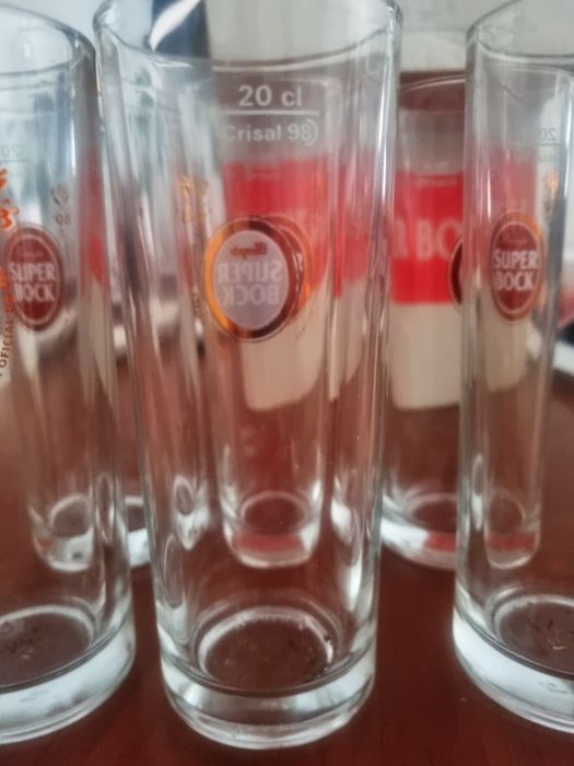 Vintage 6 copos super bock  espo 98