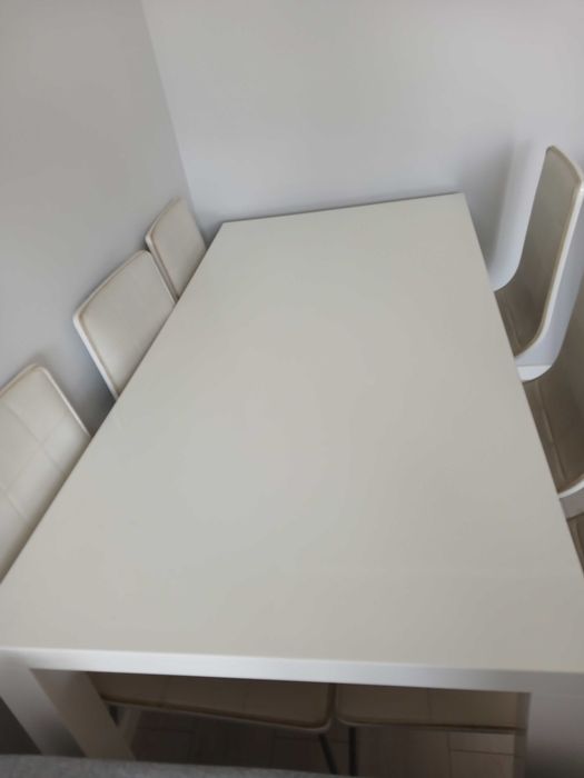 Stół 160x80 + 6 krzeseł