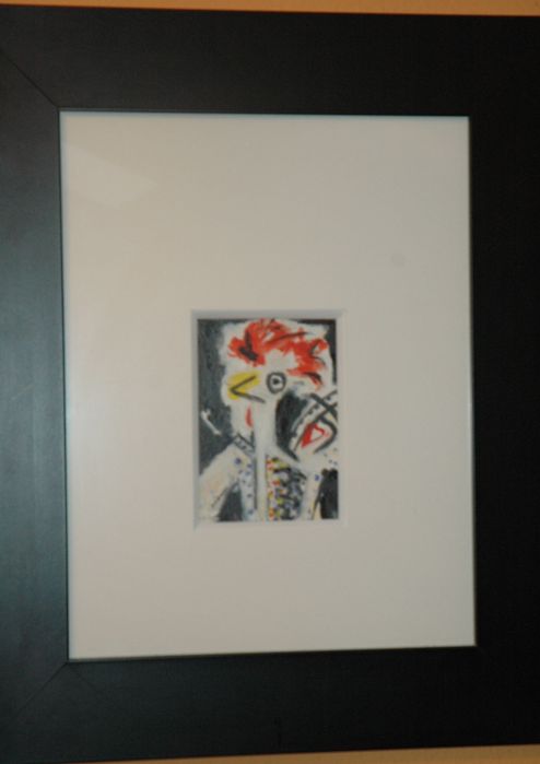Quadros originais e únicos em moldura da série galos de pintor minhoto
