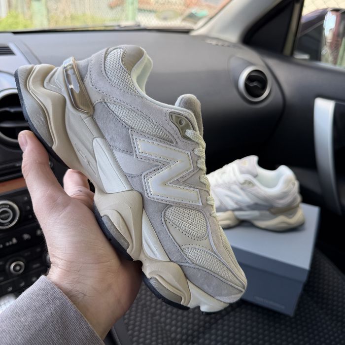 Жіночі кросівки нюбеланс бежеві з сірим весна літо New balance 9060 beige grey