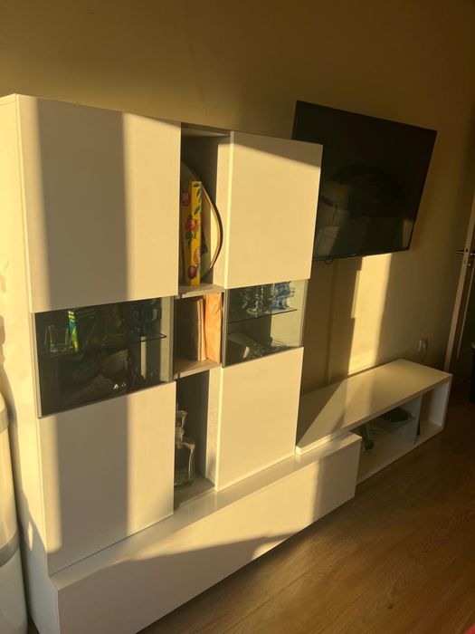 Movel Tv com Iluminacao em Led Azul