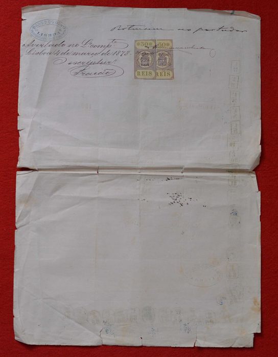 Ação muita antiga - 1877 - BANCO DO POVO