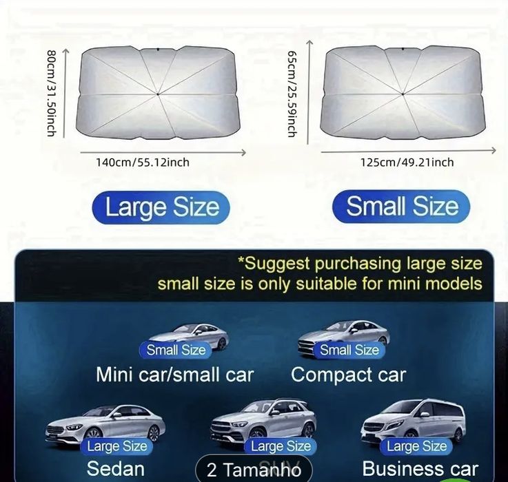 Protetor solar para carro