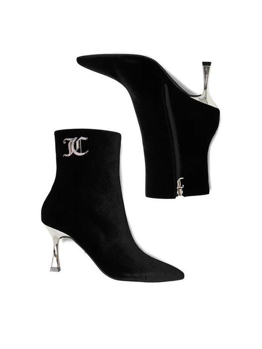 Чёрные ботильоны, каблуки juicy couture