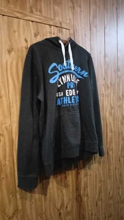 Ciemna męska bluza z kapturem hoodie rozmiar M