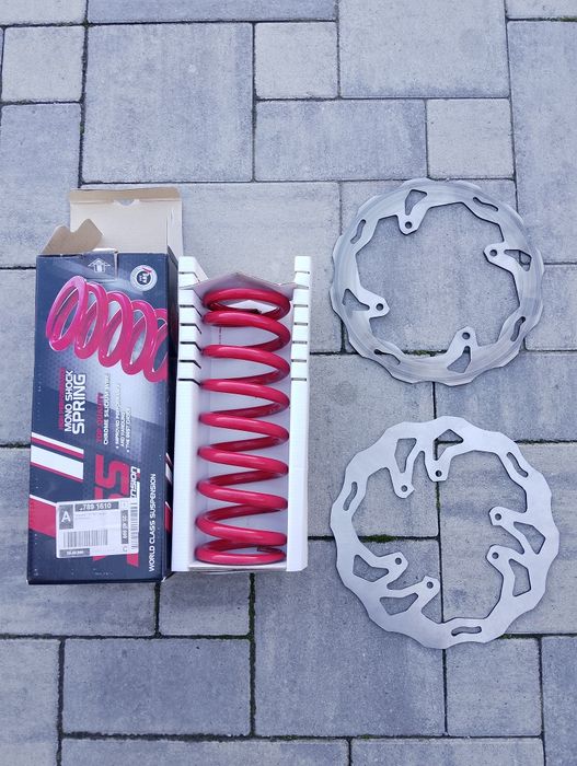 Tarcze hamulcowe sprężyna  tył crf 450 250 części tarcze