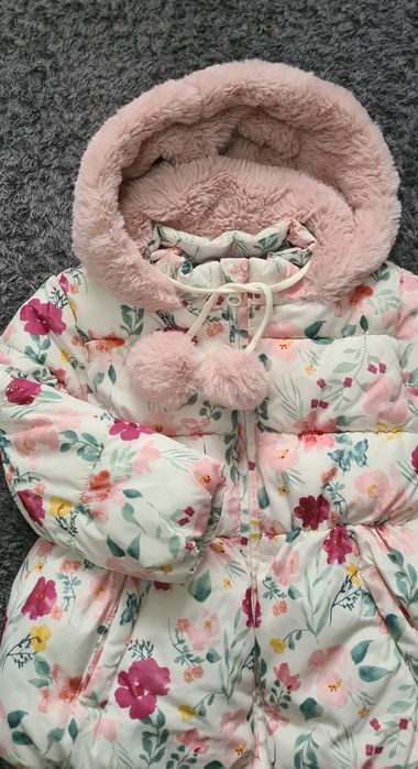 Kurtka zimowa kwiaty r.92