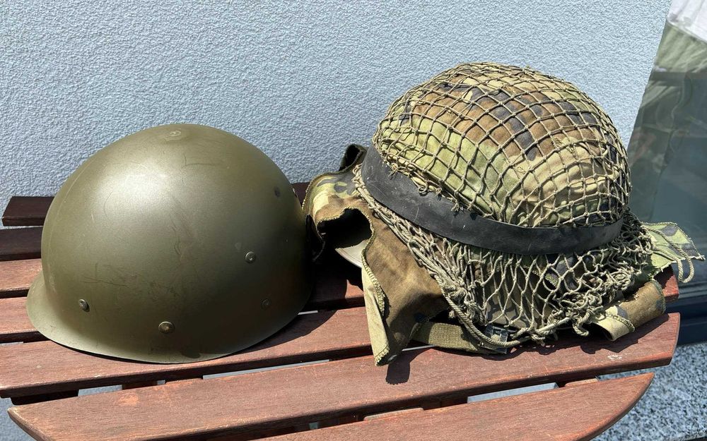 Oryginalny niemiecki hełm VDN 89/1 (M1A1) + liner US 90 + pokrowiec