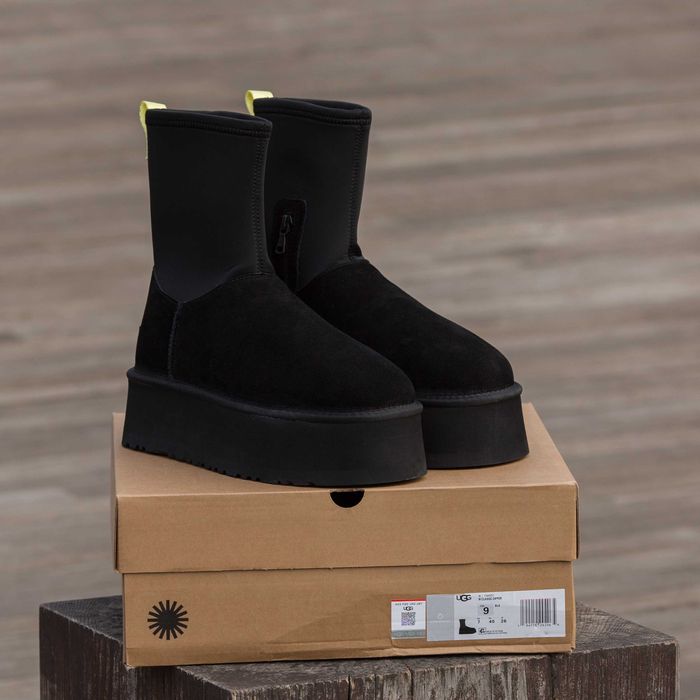 Женские зимние ботинки UGG Classic Dipper Boot высокие угги диппер