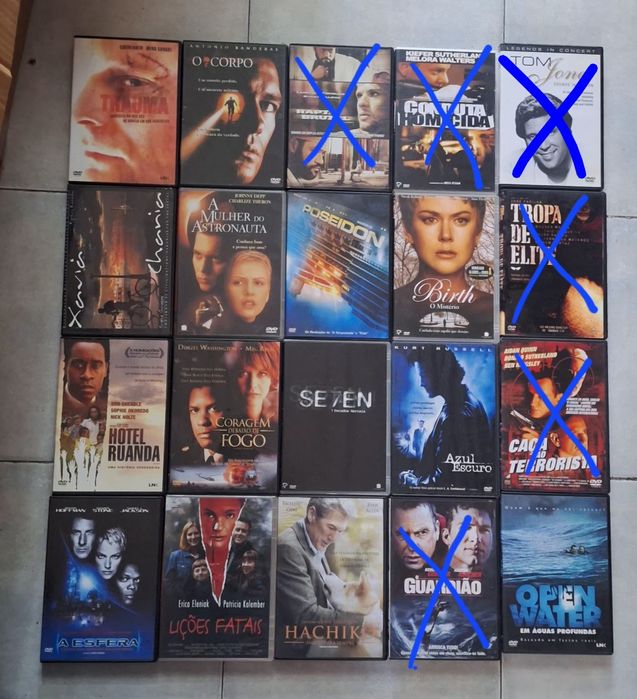 Lote de filmes DVDs