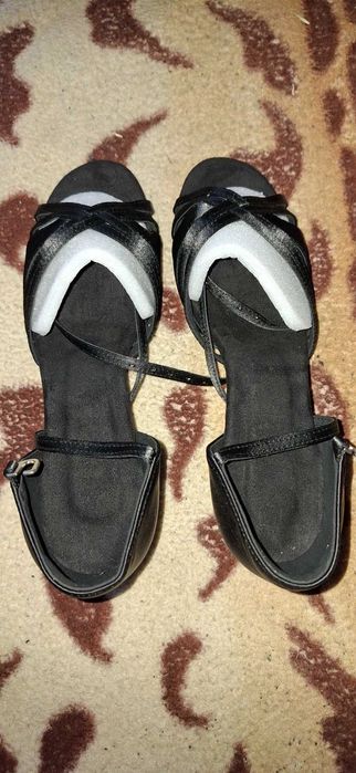 Buty do tańca latynoskiego damskie czarne rozmiar 42 NOWE