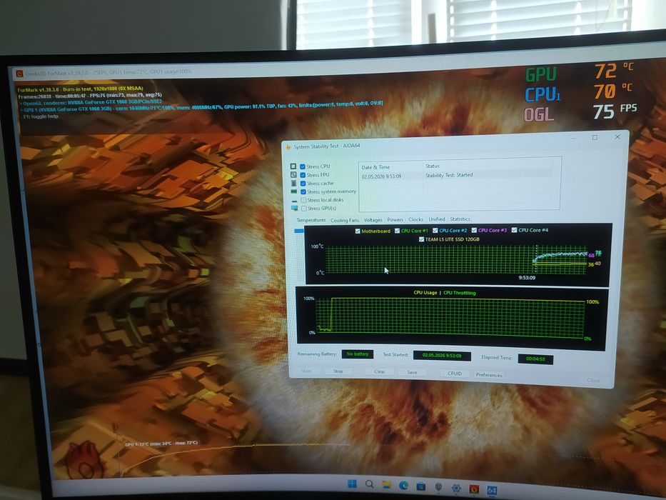 Ігровий Пк i5 7600, 16ram(ddr4), 120 ssd, 1тб hdd, Gtx1060