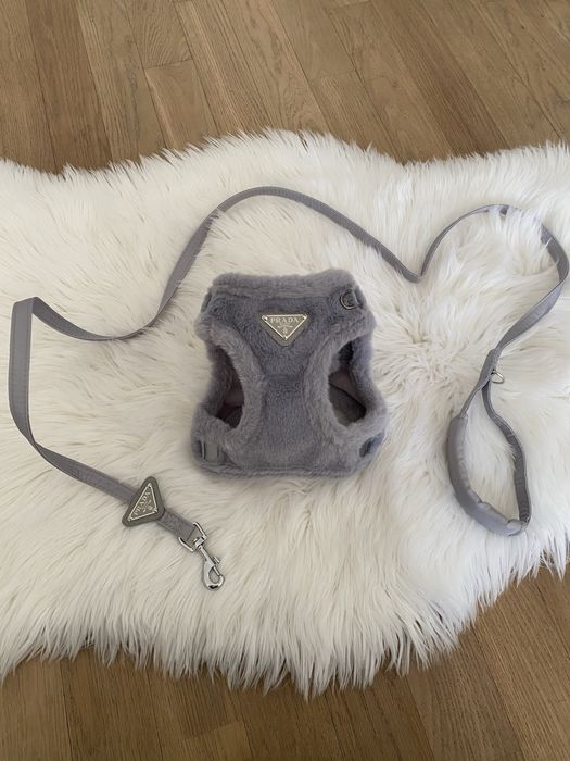 Nowy komplet: szelki bezuciskowe ocieplane i smycz dla psa kota L