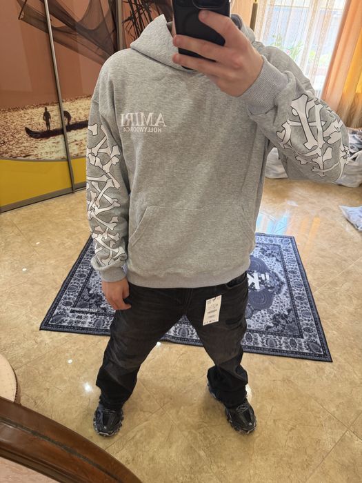 Amiri hoodie сіре,нове,розміри:S,M
