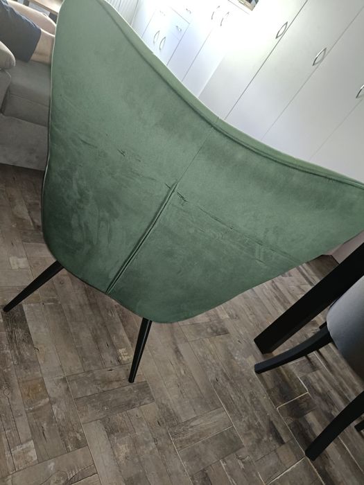 Fotel uszak , butelkowa zieleń