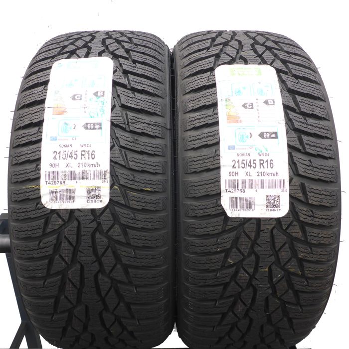 Opony 215/45/16 Nokian 215/45R16 90H XL WR D4 Zimowe 2015 Nieużywane